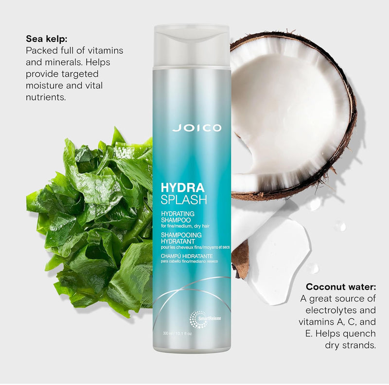 Joico Hydra Splash Hydrating Shampoo For Fine And Medium Dry Hair 10.1fl.oz 300ml - Keratinbeauty