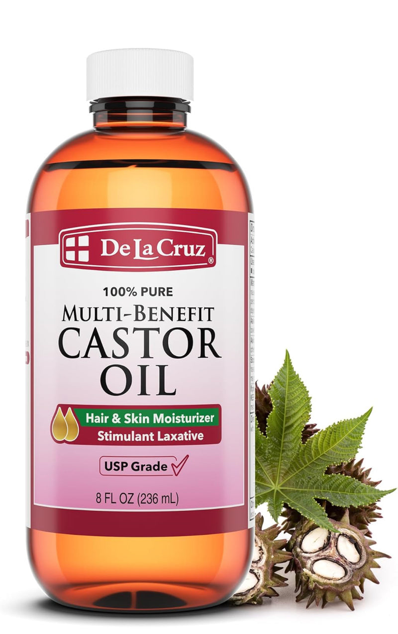 Multi-benefit Castor Oil Hair & Skin Moisturizer 8fl.oz e 236ml