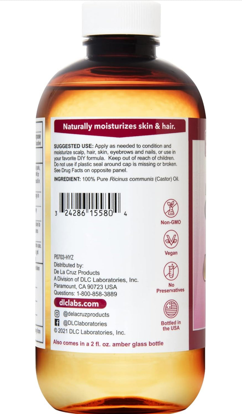 Multi-benefit Castor Oil Hair & Skin Moisturizer 8fl.oz e 236ml