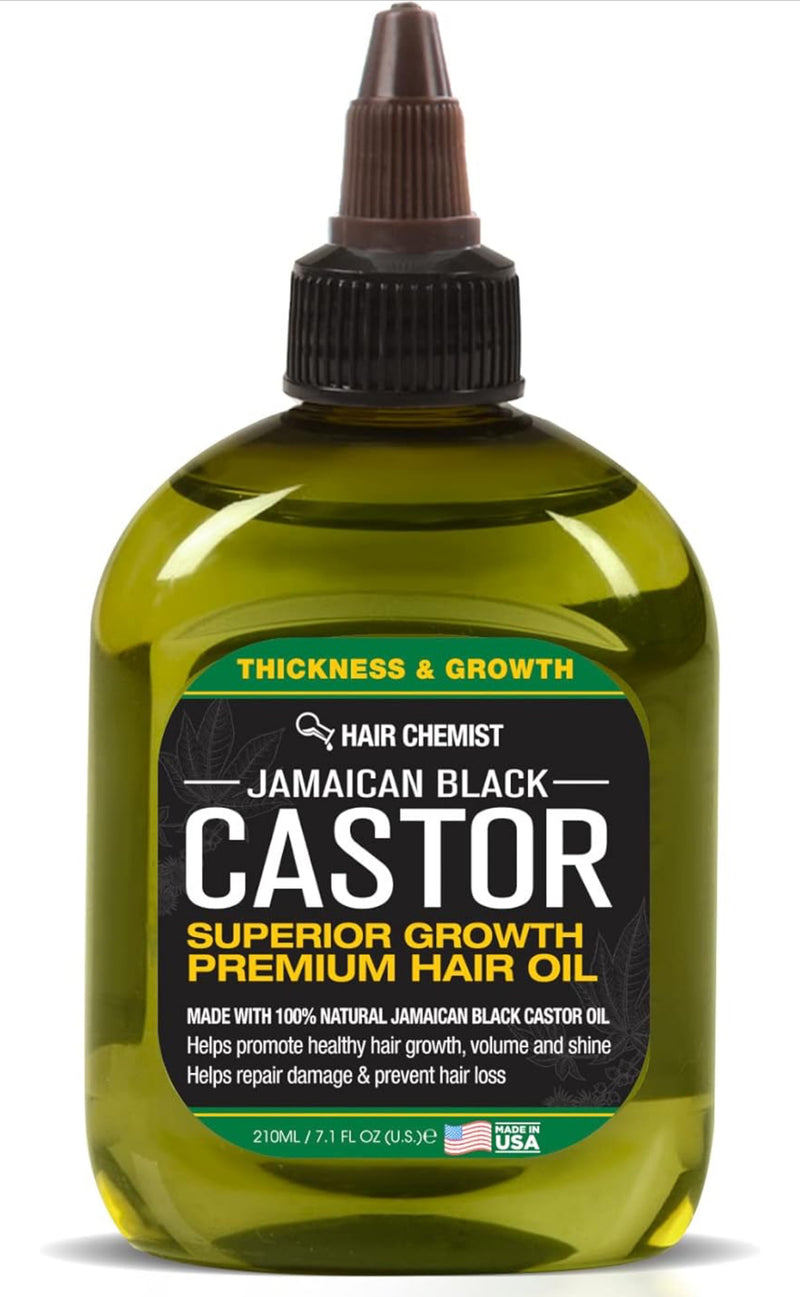 Hair Chemist Jamaican Black Castor Oil Scalp Stimulator Hair Grow Volume &Shine 7.1fl.oz 210ml